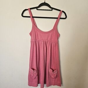 Victorias Secret Pink Baby Doll Beach Mini Dress Swim Coverup With Pockets 2007